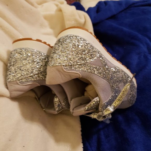 Glittered Blinged out Sneakers Sz41 - Picture 4 of 8